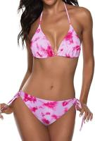 Traje de baño de vacaciones casual de bikini de tres puntos dividido para mujer profesional - details 62