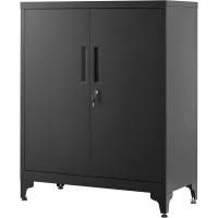 Archivador de Oficina, Armario Multifuncional, 2 Puertas, con Cerradura, Almacenamiento de Acero, para Sala de Estar, Gris Mate OMC013G01 - details 9