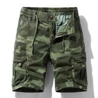 Pantalones cortos casuales de algodón de verano con múltiples bolsillos para hombre, pantalones cortos para correr transpirables para hombre - details 3