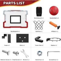 Mini Canasta de Baloncesto para Niños Tableros de Baloncesto con 3 Pelotas, Bomba, Iluminación, Puntuación Automática - details 32