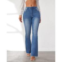 Pantalones vaqueros acampanados de cintura alta para mujer, estilo hippie, a la mitad de precio - details 1