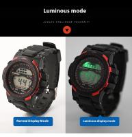 SHUNWAY Reloj electrónico multifuncional para hombre, resistente al agua, para deportes de adultos, a la moda, para exteriores - details 6