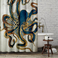Cortinas De Ducha divertidas para baño, decoración con ganchos, impermeables, 3D tela De poliéster, lindo gato, dinosaurio - details 25