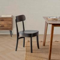 Pack 2 sillas Color Nogal, Madera Maciza, 45,5 cm (Ancho) 49 cm (Profundo) 83 cm (Alto) - details 8
