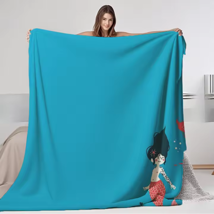 Manta de Franela Cómoda para Invierno/Verano Portaefuerza Bohemio Lavable en Máquina - 1