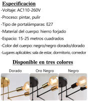 Lámpara de techo Led moderna, iluminación interior para sala de Estar, comedor, dormitorio, cocina, Industrial, de hierro, decoración del hogar - details 1