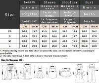 Chaqueta Corta Elegante para Mujer 2024 Cuello Redondo Manga Larga Abrigo con Bolsillo de Volteo Casual de Moda para Mujeres - details 0