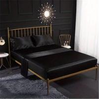Juego De Cama De Satén De 3/4 piezas, Sábana Ajustable De Color Sólido, Suave Y Cómoda, Para Dormitorio Y habitación - details 12