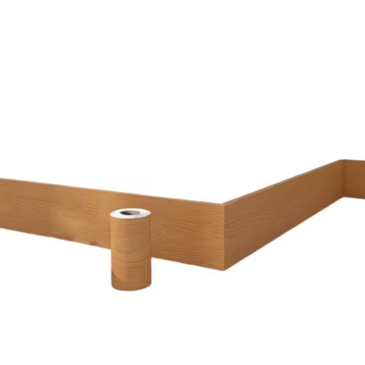 Cinta autoadhesiva de grano de madera, pegatina gruesa para Borde de pared, PVC, decoración del hogar, papel tapiz de línea de cintura, esquina de sala de estar, 10cm x 10m - 1