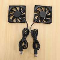 Ventilador USB de 80mm y 5V, dispositivo de refrigeración de CC sin escobillas 8015, para PC, ordenador, enrutador, 2 piezas - details 1