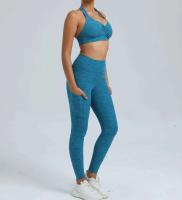 Leggings de dos piezas con espalda en V, gimnasio Tre, conjunto de entrenamiento para correr, ropa deportiva para mujer, traje de yoga - details 21