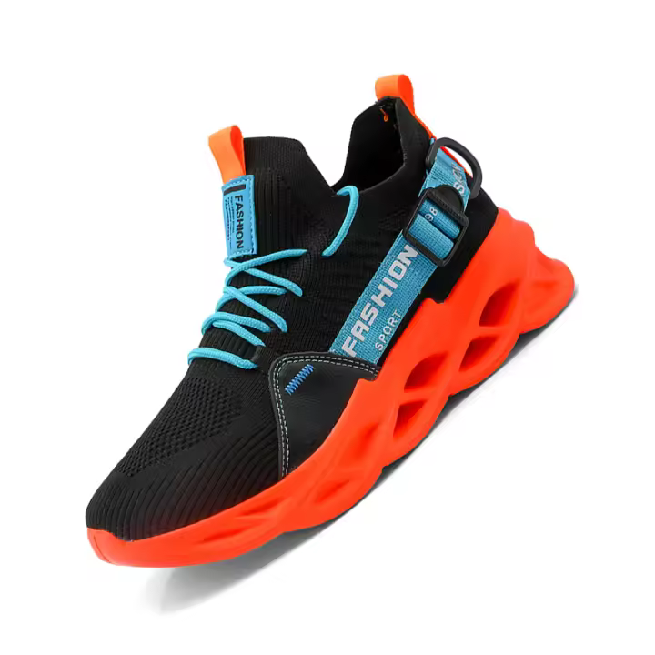 Zapatillas de correr para hombre, zapatos ligeros y transpirables cómodos para caminar, zapatillas deportivas informales de malla para entrenamiento - 1