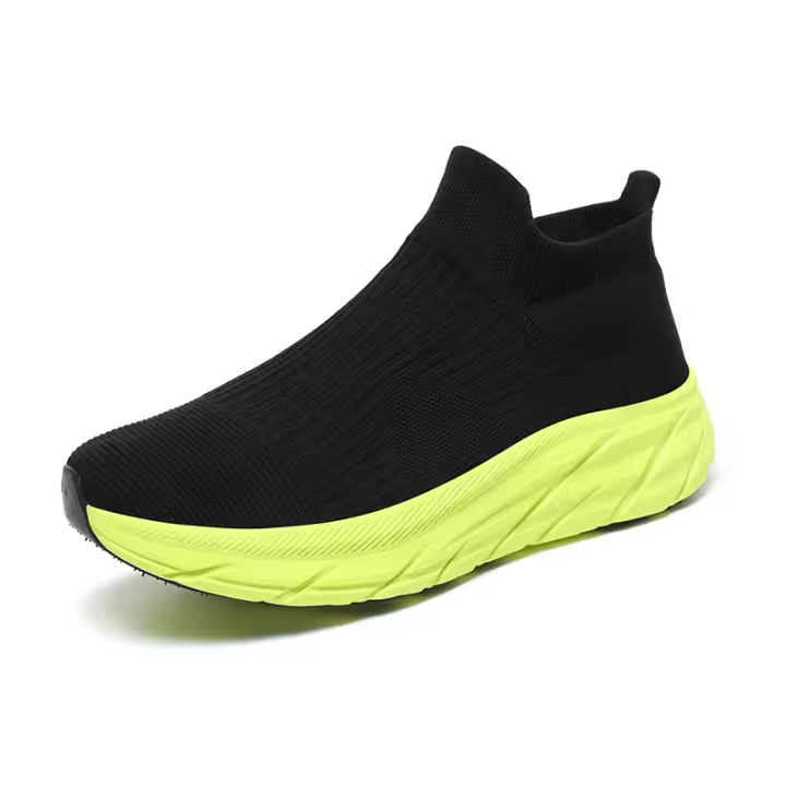 Zapatillas de correr antideslizantes para hombre, zapatos ligeros de malla transpirable para entrenamiento de gimnasio, caminar - 1