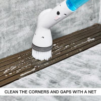 Cepillo eléctrico de suelo para baño, herramienta de limpieza multiusos, ahorro de trabajo, para el hogar - details 3