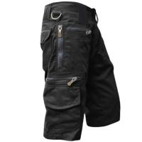 Pantalones cortos para hombre Pantalones cortos para correr Color sólido Multibolsillos Verano Casual Pantalones cortos cargo rectos Pantalones cortos para hombre - details 0