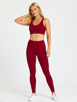 SHINBENE-Sujetador deportivo con tirantes para mujer, sostén deportivo con escote en V, espalda cruzada, acolchado, entrenamiento, Yoga - details 13