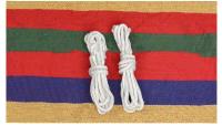 Accesorios portátiles Hamaca de lona a rayas individuales o dobles para exteriores, para acampar, montañismo, exploración y senderismo - details 8