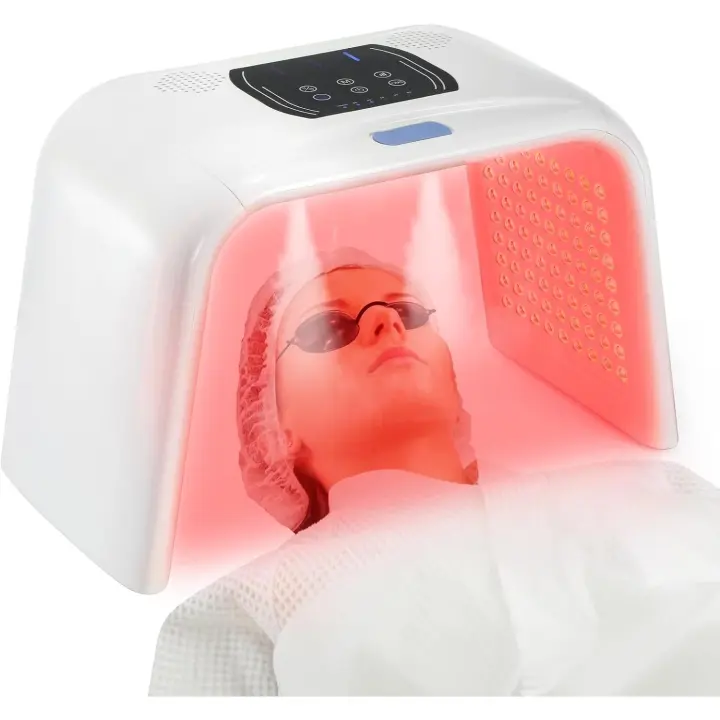 Terapia de luz roja para la cara, cara LED de terapia de luz de 7 colores con función de pulverización para cara y cuerpo, máquina de terapia de luz para belleza facial, salón en casa, equipo de cuidado de la piel - 1