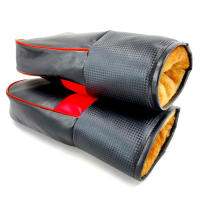 Guantes de Ciclismo para Invierno Cubierta de Manillar de Moto Calentada y Reflectante con Tira Reflectante Engrosada - details 5