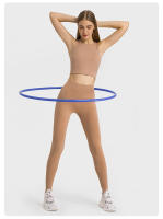 Sujetador Deportivo Inalámbrico SHINBENE para Mujer con Collar de Halter y Top de Yoga para Gimnasio con Bra Incorporado Sensación Desnuda en la Espalda - details 16