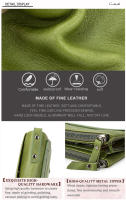 Carteras de Piel Genuina CONTACT'S para Mujeres - Carteras Cortas de Doble Pliegue, Monederos de Moda para Mujeres, Porta Tarjetas, Monedero, Clip para Dinero, Carteras para Mujeres y Hombres - details 33