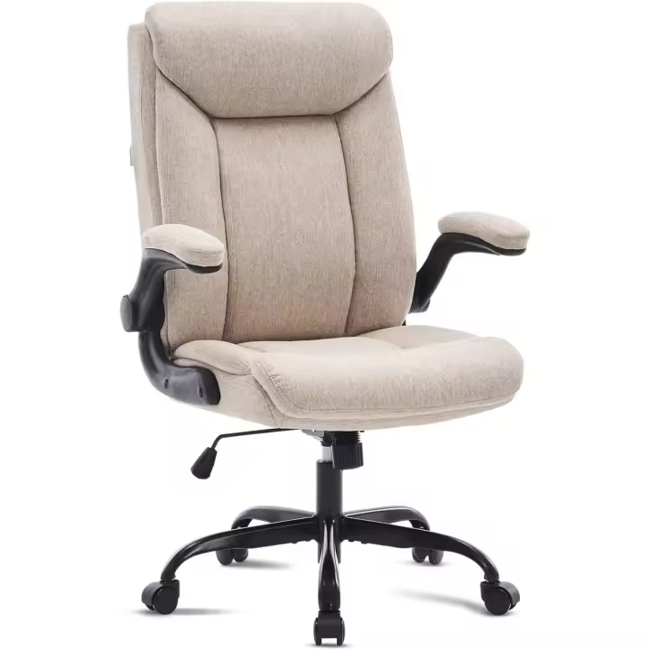 Silla de Oficina Ergonómica Giratoria con Brazo Ajustable para Trabajo y Juegos en Casa - 1