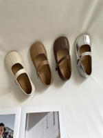 Zapatos Mary Jane planos de fondo francés, con punta redonda, boca poco profunda, estilo retro, para mujer. - details 44