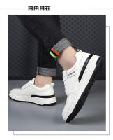 Zapatos casuales de moda de cuero nuevos, zapatillas de hombre con plataforma blanca - details 18