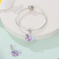Encanto de Flamenco y Unicornio de Plata Esterlina 925 Joyería de Pulsera Original DIY para Mujeres - details 20