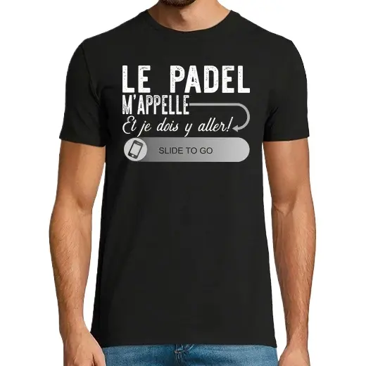 el padel me llama regalo,Camiseta de Pádel Divertido, ropa para exteriores - 1