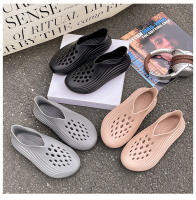 Zapatillas deportivas al aire libre material EVA suela gruesa aumentando la marea verano playa baotou agujero zapatos nuevos hombres y mujeres - details 3