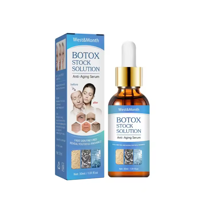 Solución en stock antiarrugas, diluye las líneas finas y las manchas oscuras de la piel, hidrata, rejuvenece y previene el envejecimiento. - 1