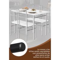 Mesa y Sillas de Comedor para 4 Personas Mesa de Cocina de Madera Conjunto de Mesa y Sillas - details 6