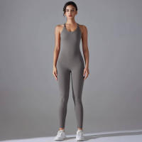 Hamidou-body de Yoga elástico, ropa de gimnasio, ropa deportiva de realce, mono de entrenamiento sin espalda, conjunto de Yoga de alta elasticidad para gimnasio - details 37