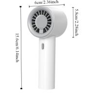 Ventilador portátil de mano con carga USB, miniventilador de bolsillo multifuncional de aspecto bonito, pequeño, ligero y de poco ruido - details 0