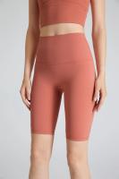 Pantalones cortos de yoga de cintura alta para mujer, secado rápido, levantamiento de cadera, fitness, correr, ciclismo, pantalones cortos cómodos transpirables de secado rápido - details 8