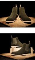 Botas cortas clásicas Retro de cuero de ante de vaca auténtico estilo británico para hombre, zapatos casuales de alta calidad - details 10