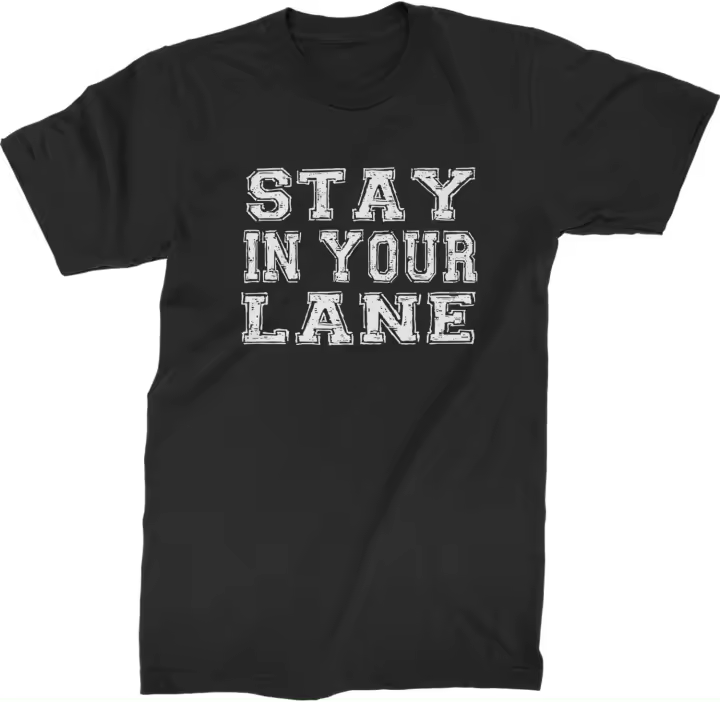 Camiseta de Moda para Hombres Stay in Your Lane Productos Peligrosos Normales - 1