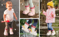 Botas de Agua Niña Botas Lluvia Respetuosas Bebe Kids Rain Boots Impermeables y Antideslizante
