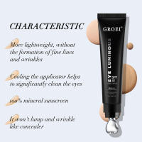 GROEI Crema Hidratante para Ojos de Color Natural - Protector Solar Mineral Ligero para Ojeras y Arrugas 20 ml - details 3