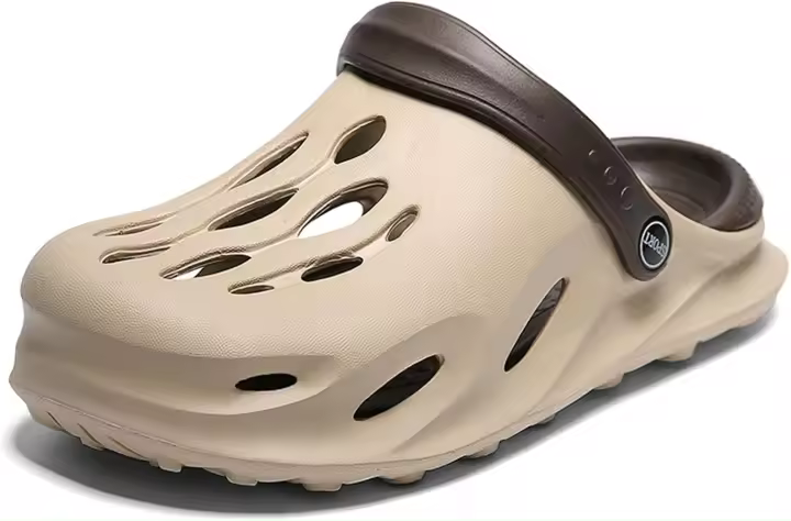 FLIOZY Zuecos informales sin cordones con soporte para el arco para hombre, calzado para jardín, zapatillas de playa al aire libre - 1