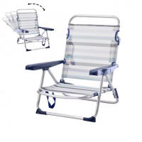 Sillas de playa plegables convertibles en cama de aluminio y textileno 53x20x78cm con antivuelco - details 4