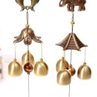 Campana de viento antigua de cobre para patio, jardín, decoración de vida al aire libre, campanas de viento de Metal, regalo, 1 Uds. - details 2