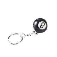 Llavero de Billar Mini Colgante de Bola Negra Llavero de Resina Decoración de Mesa de Juegos - details 4