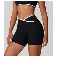 Pantalones cortos de Yoga cruzados de cintura alta, ajustados y Nude, pantalones deportivos de levantamiento de cadera de melocotón, pantalones de Fitness al aire libre para mujer - details 22