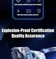 Protectores de Vidrio para Cámara Trasera HD 4Pcs para iPhone 13 11 12 Pro Max Mini Lente Protectora Película de Vidrio para iPhone 14 13 PRO MAX XS XR Hechos en China - details 2