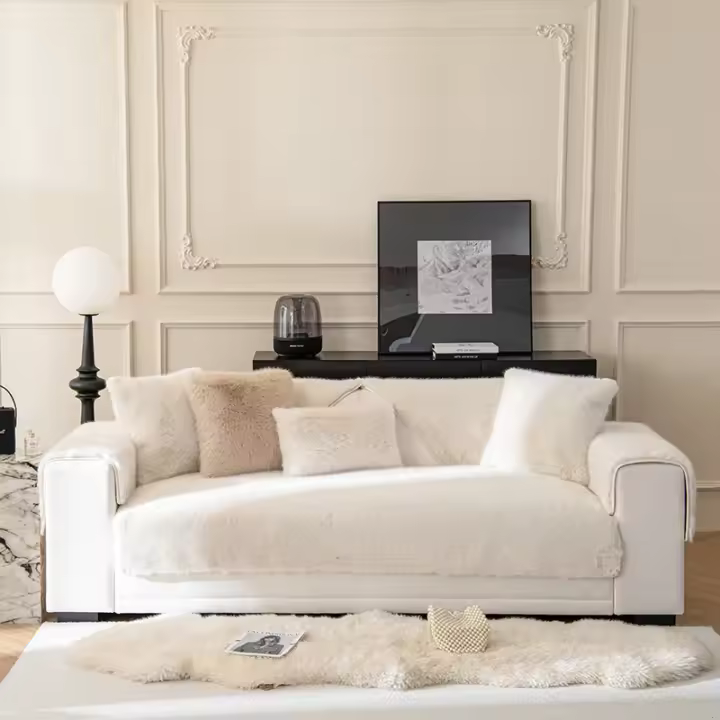 Fundas de Sofá de Terciopelo Mink Almohada de Invierno Gruesa y Cálida - 1