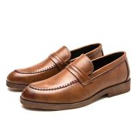Nuevo producto Creatividad 2025 Moda y ocio Zapatos de vestir Oxford de cuero genuino para hombres Suelas hechas a mano - details 9