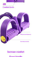 Bandas de cuerda de tensión multifunción para ejercicios físicos, cinta elástica, bandas de resistencia para el hogar, entrenamiento con tirador de Pedal elástico de 4 tubos - details 2