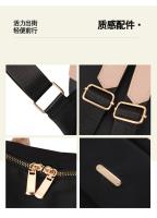 Mochila De Trabajo ligera para mujer, morral de viaje informal, resistente al agua, color negro y rosa - details 9